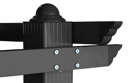 פרגולה מפוארת אלומיניום 3X4 דגם קיסר Garden Top