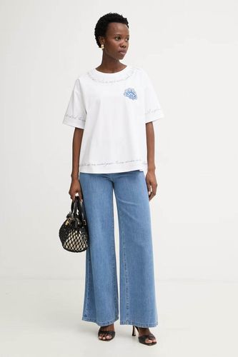 TWINSET Embroidered shell-patch T-shirt 
