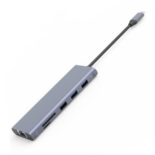 תחנת עגינה Gold Touch Multi Ports USB-C SU-C13 - HDMI 4K / LAN / PD 100W / SD / USB-A