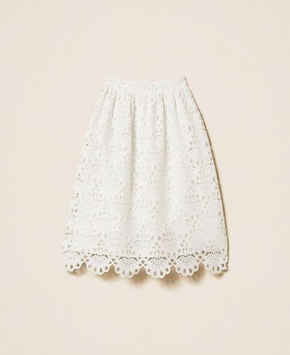 Macramé midi skirt