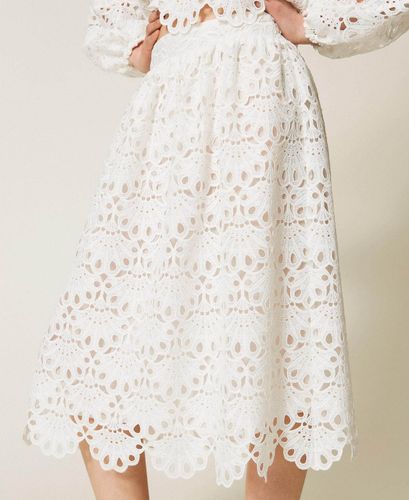 Macramé midi skirt