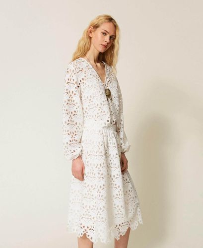 Macramé midi skirt