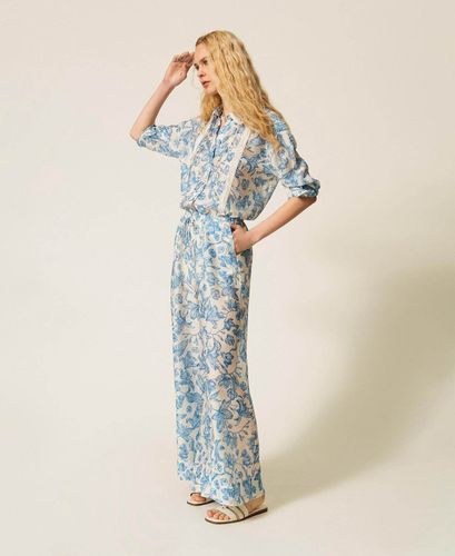 Floral palazzo trousers