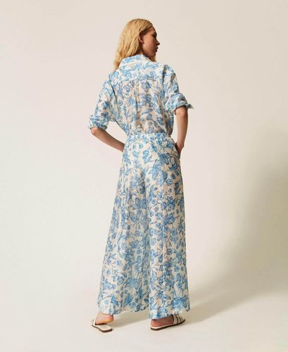 Floral palazzo trousers