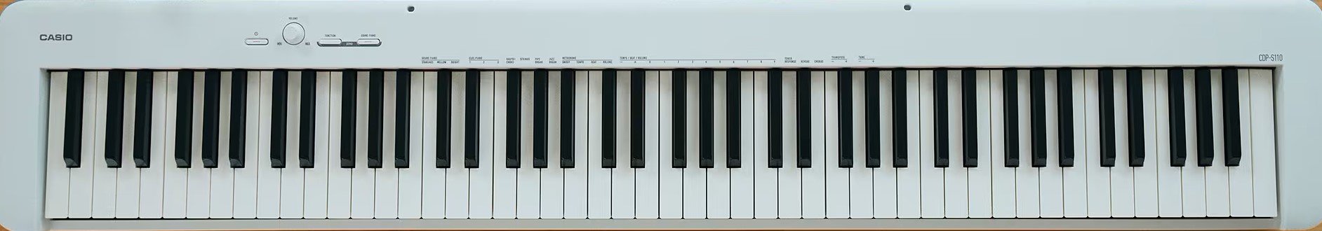 פסנתר חשמלי Casio CDP-S110 בצבע לבן