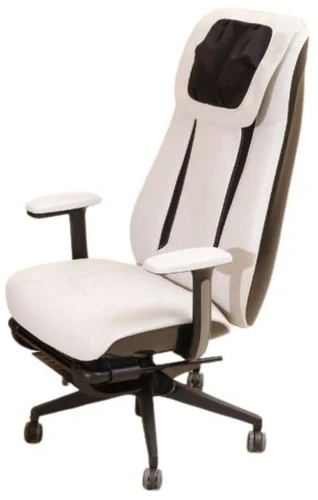 כיסא עיסוי משרדי נטען דגם Q8 Ultimate Comfort מבית Medics Care | צבע לבן