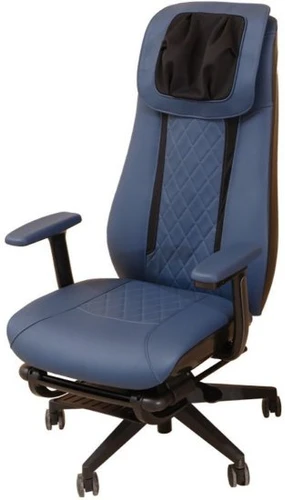 כיסא עיסוי משרדי נטען דגם Q8 Ultimate Comfort מבית Medics Care | צבע כחול 
