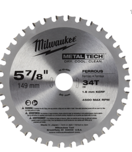 להב למסור עגול למתכת 150x20 מ״מ Milwaukee 48404080