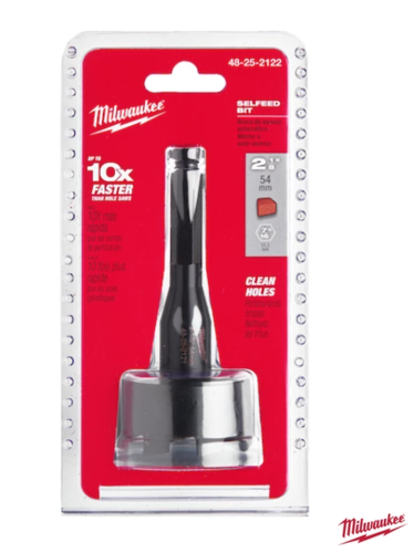 מקדח Self Feed לעץ 54 מ״מ Milwaukee -  4932479485