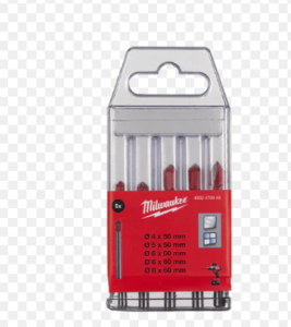 סט 5 מקדחים לזכוכית וקרמיקה Milwaukee -  4932479948