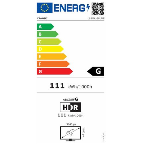 טלוויזיה ''65 QD-Mini LED 4K שיאומי דגם Xiaomi TV S Mini 65'' (2025)