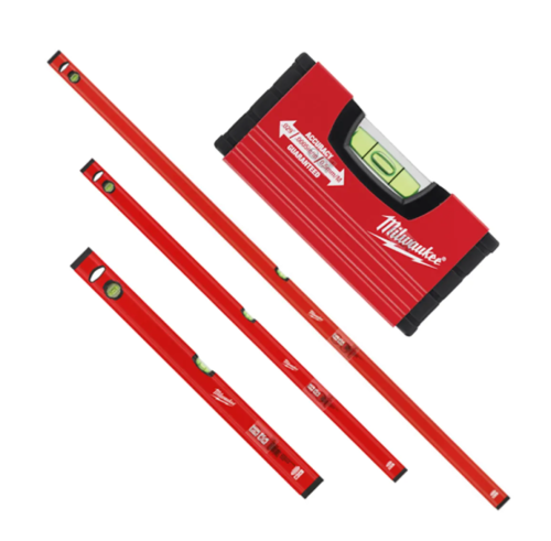 סט 4 פלסים Slim Box באורך 10 ס״מ Milwaukee -  4932478898