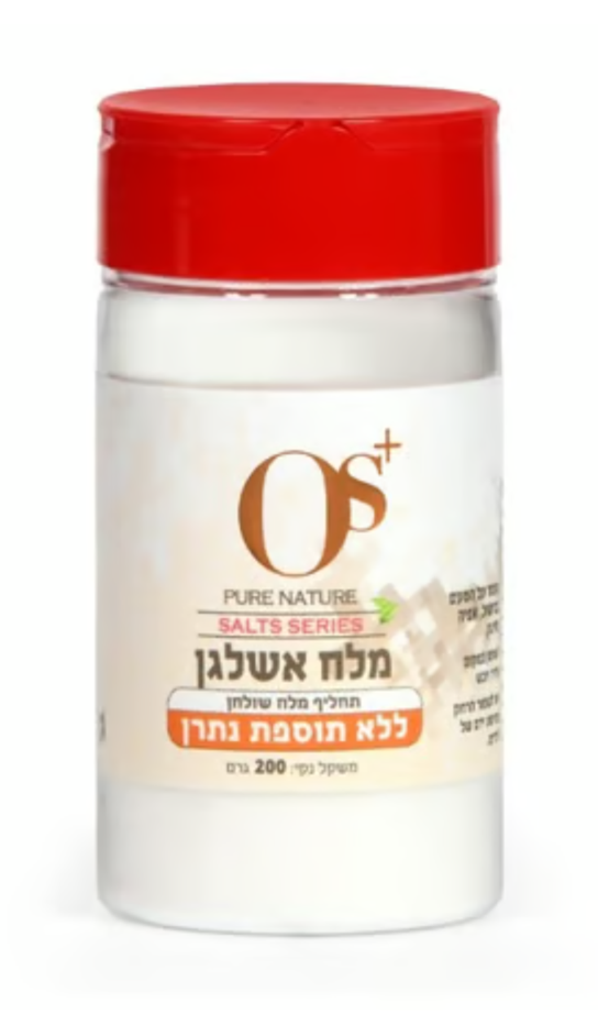 מלח אשלגן ללא תוספת נתרן 200 גרם