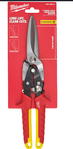 מספרי פח תעופתיים ישרים ארוכים Milwaukee -  4932499021