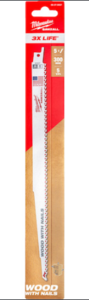 להבי מסור חרב Sawzall Thin Kerf באורך 300 מ״מ Milwaukee -  48475037
