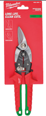 מספרי פח תעופתיים לחיתוך ימני Milwaukee -  4932499014