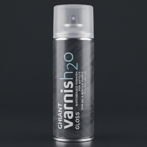 ספריי לכה ורניש מבריקה בסיס מים 400 מל Ghiant Varnish H2O