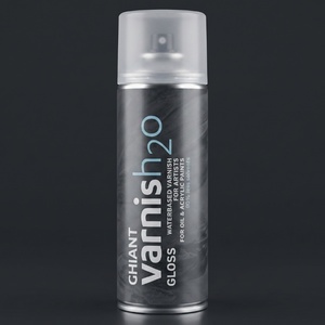 ספריי לכה ורניש מבריקה בסיס מים 400 מל Ghiant Varnish H2O