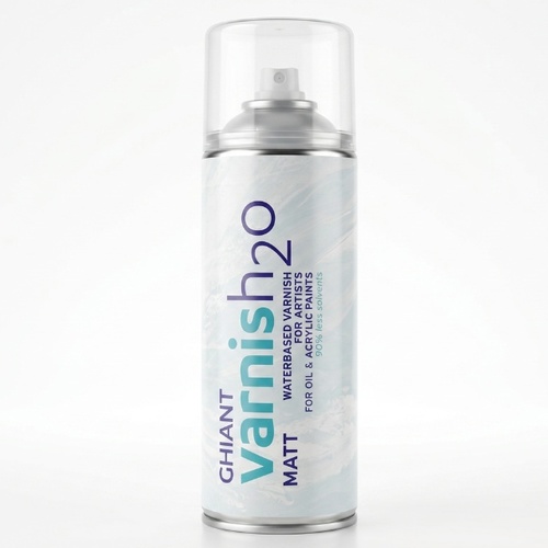 ספריי לכה ורניש מט בסיס מים 400 מל Ghiant Varnish H2O