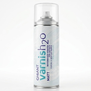 ספריי לכה ורניש מט בסיס מים 400 מל Ghiant Varnish H2O