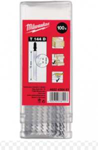סט 100 להבי ג׳יגסו Fast Cut T144D Milwaukee -  4932430461