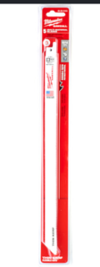 להבי מסור חרב אוניברסליים Sawzall Milwaukee -  48475194