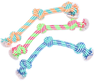 משחק לכלב חבל דנטלי שלושה קשרים ענק 63 ס"מ - RForPet Dental Rope