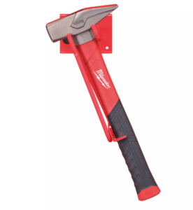 פטיש טפסנים עם טופר מעוקל וידית פיברגלס Milwaukee -  4932478658