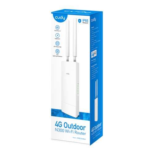  Cudy LT400 Indoor/Outdoor 4G N300 Wi-Fi Router 