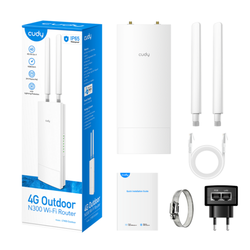  Cudy LT400 Indoor/Outdoor 4G N300 Wi-Fi Router 