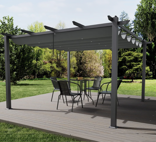 פרגולה מפוארת אלומיניום 3X4 דגם קיסר Garden Top