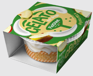 פידו פט גלידה לכלבים בטעם תפוח 40 גרם - Fidovet Gelato for Dogs Apple Ice Cream