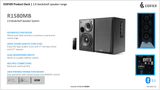 רמקול Edifier R1580MB - Active 2.0 Bookshelf Speaker Set (black) 