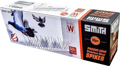 דוקרן קלשון להרחקת יונים וציפורים – Smith מארז 10 יחידות | נירוסטה עמידה למניעת קינון בחוץ