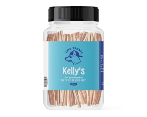 KELLY'S מארז חיסכון בקופסא רצועות סנדוויץ ברווז דג 400 גרם
