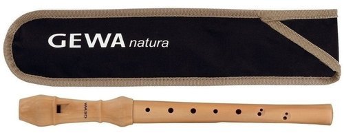 חלילית סופרן מעץ RECORDER NATURA באצבוע ברוק 700190 מבית GEWA (Germany)