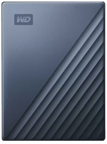 כונן קשיח חיצוני צבע כחול Western Digital My Passport Ultra 6TB USB-C