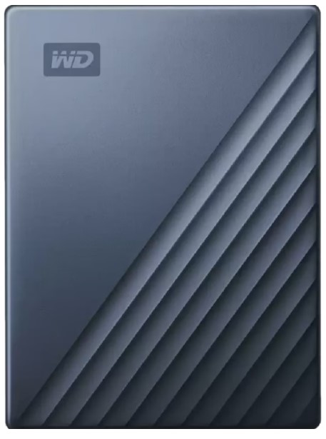כונן קשיח חיצוני צבע כחול Western Digital My Passport Ultra 6TB USB-C