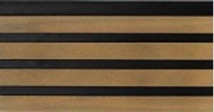חיפוי קיר פולמרי TEAK BLACK טיק שחור (דוגמא בלבד)