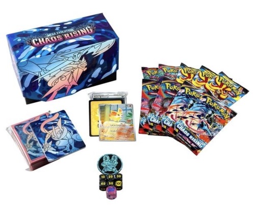 קופסת מאמן עילית Pokémon Mega Evolution – Chaos Rising | Pokémon Mega Evolution – Chaos Rising Elite Trainer Box