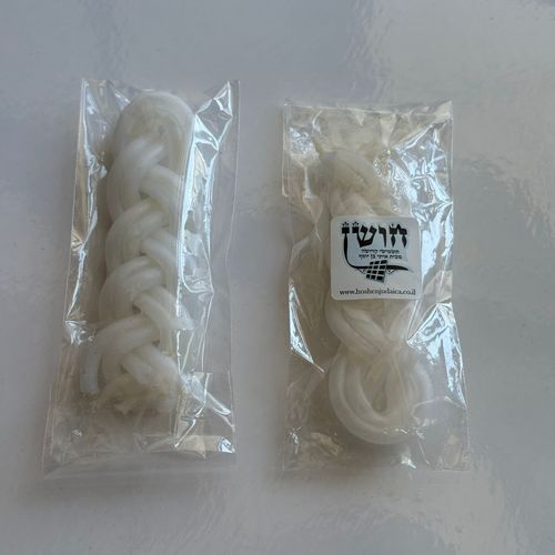 נר הבדלה מיני צבע לבן