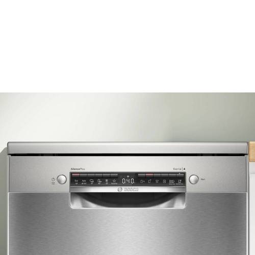 מדיח כלים רחב 13 מע' כלים Bosch SMS4EAI28E Serie 4 דמוי נירו' | גרמניה