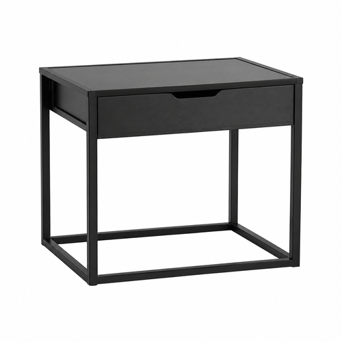 שידת צד BLACK – עץ וברזל