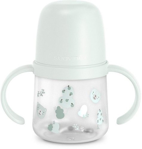בקבוק שתייה מסיליקון Suavinex Wild and Free - נפח 150 מ''ל - ירוק