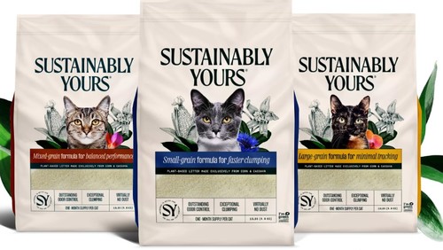 חול מתגבש לחתולים גרגירים קטנים 5.9 ק''ג Sustainably Yours