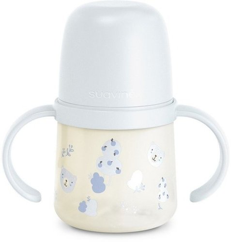 בקבוק שתייה מסיליקון Suavinex Wild and Free - נפח 150 מ''ל - תכלת