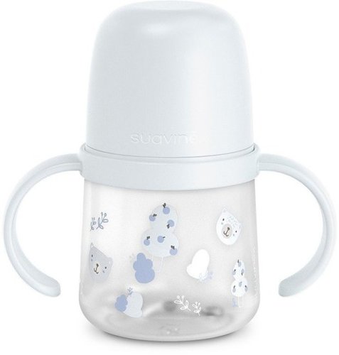בקבוק שתייה מסיליקון Suavinex Wild and Free - נפח 150 מ''ל - תכלת