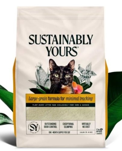 חול מתגבש לחתולים גרגירים גדולים 5.9 ק''ג Sustainably Yours