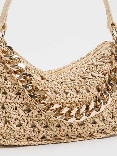 Medium crocheted raffia Liliane bag PAGLIA