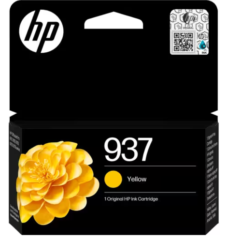 דיו צהוב מקורי HP 937 4S6W4NE